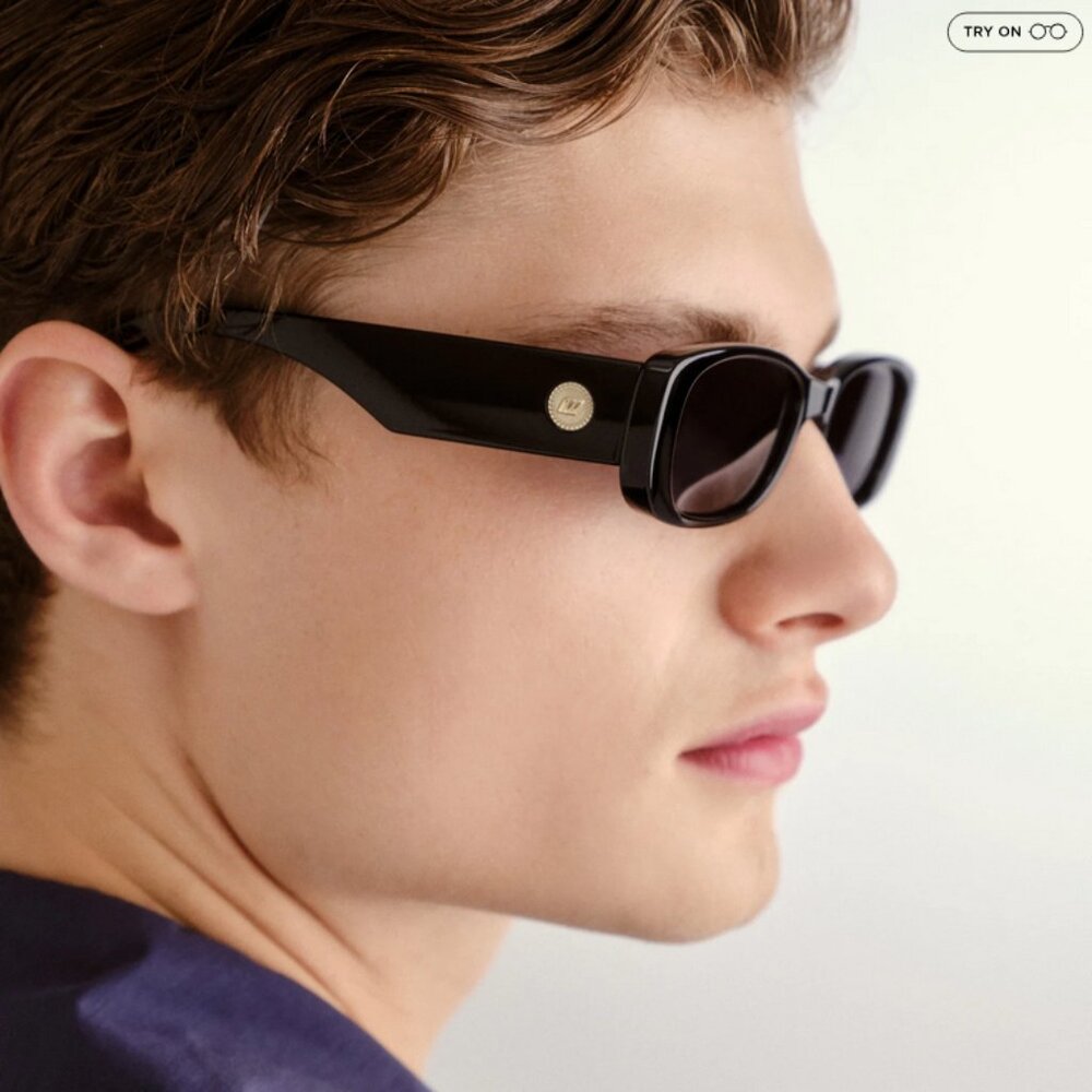 Le Specs Unreal! 1902078 Shiny Black Frame Smoke … - image 8